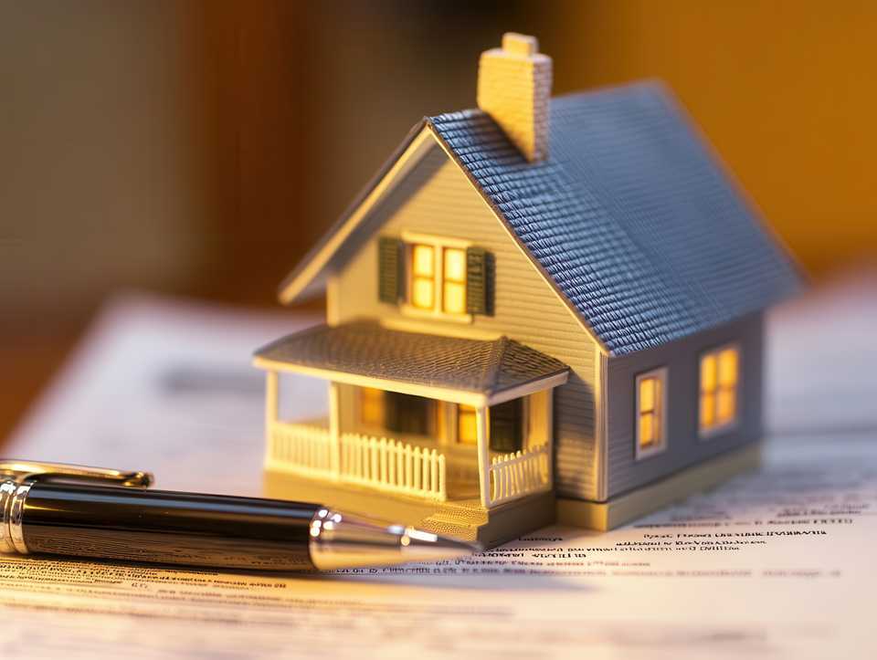 concept of home sale contract signing