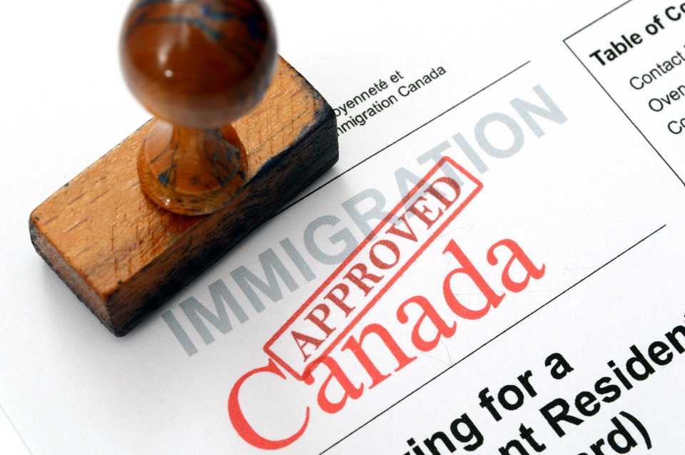 Approved immigration application