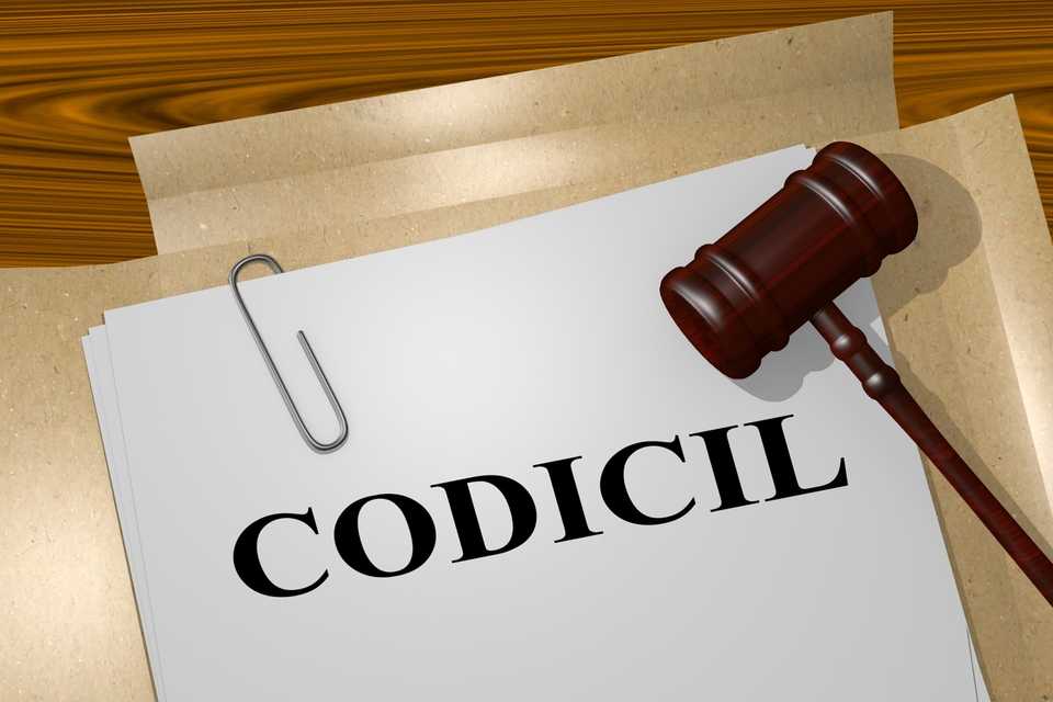 create codicil change last will