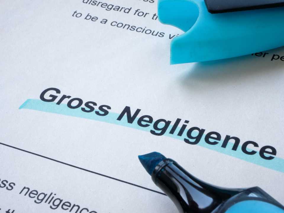 gross negligence law definition