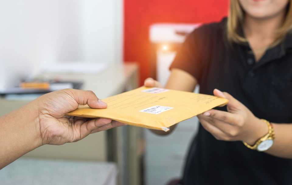 Envoi lettre courrier