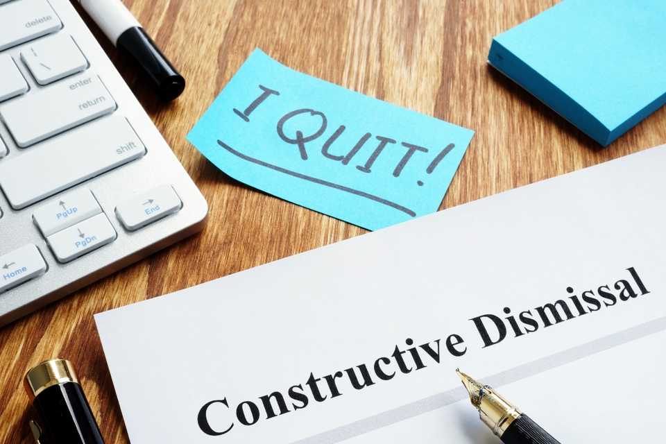 Suing an employer for constructive dismissal